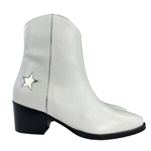 Thursday Boot Co Country Star Boots Womens 8.5 White‎ Leather Ankle Western